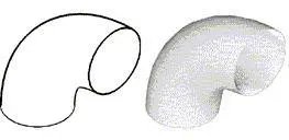 Round Duct Vertical Elbow