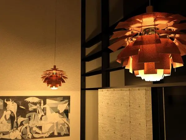 Artichoke Pendent Light-Copper