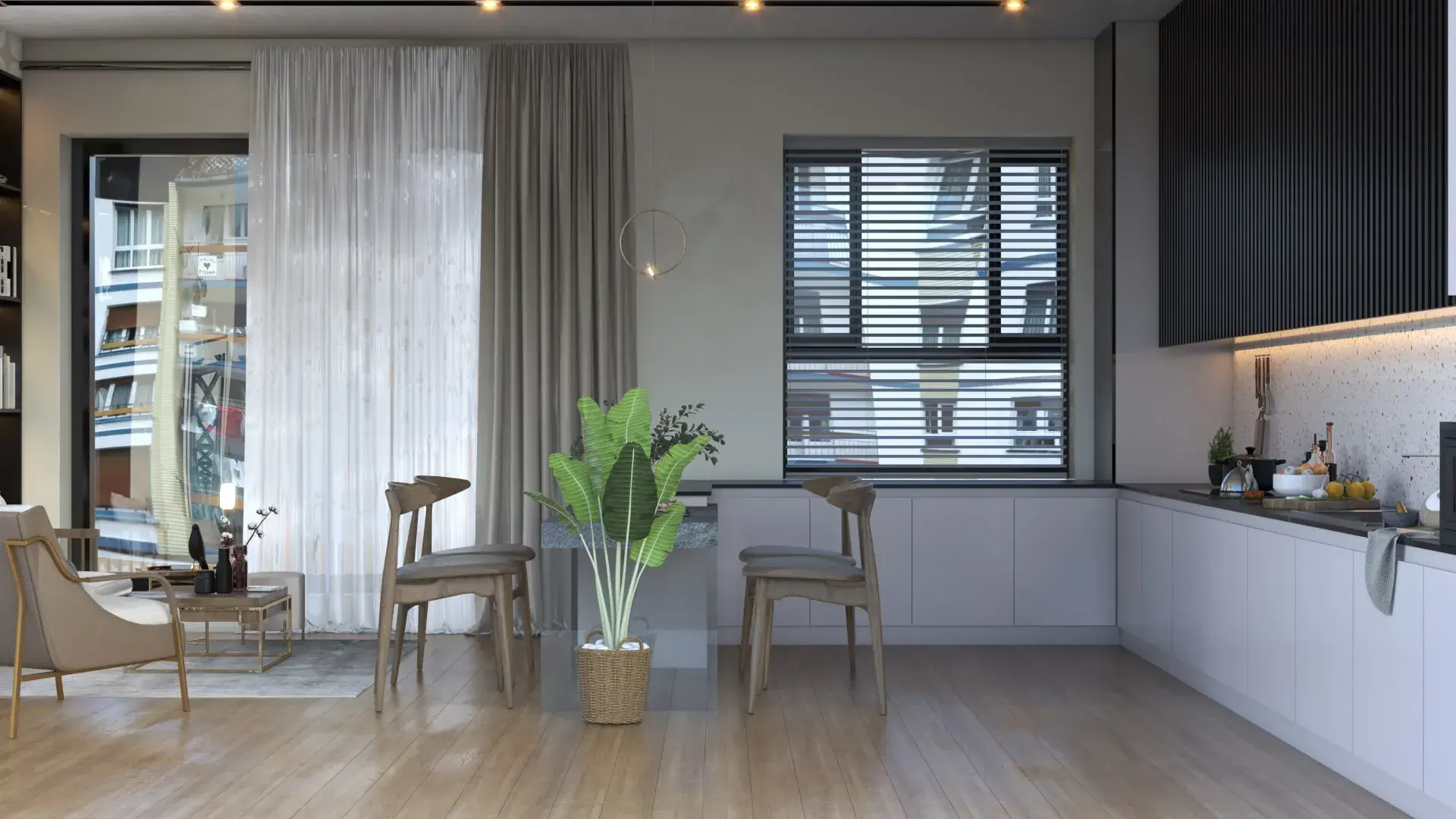 Interior Living- Kitchenroom Scene
