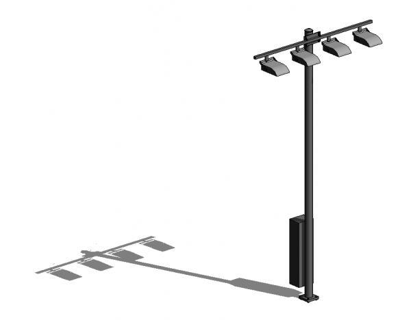 Stub Mounted 4 lights
