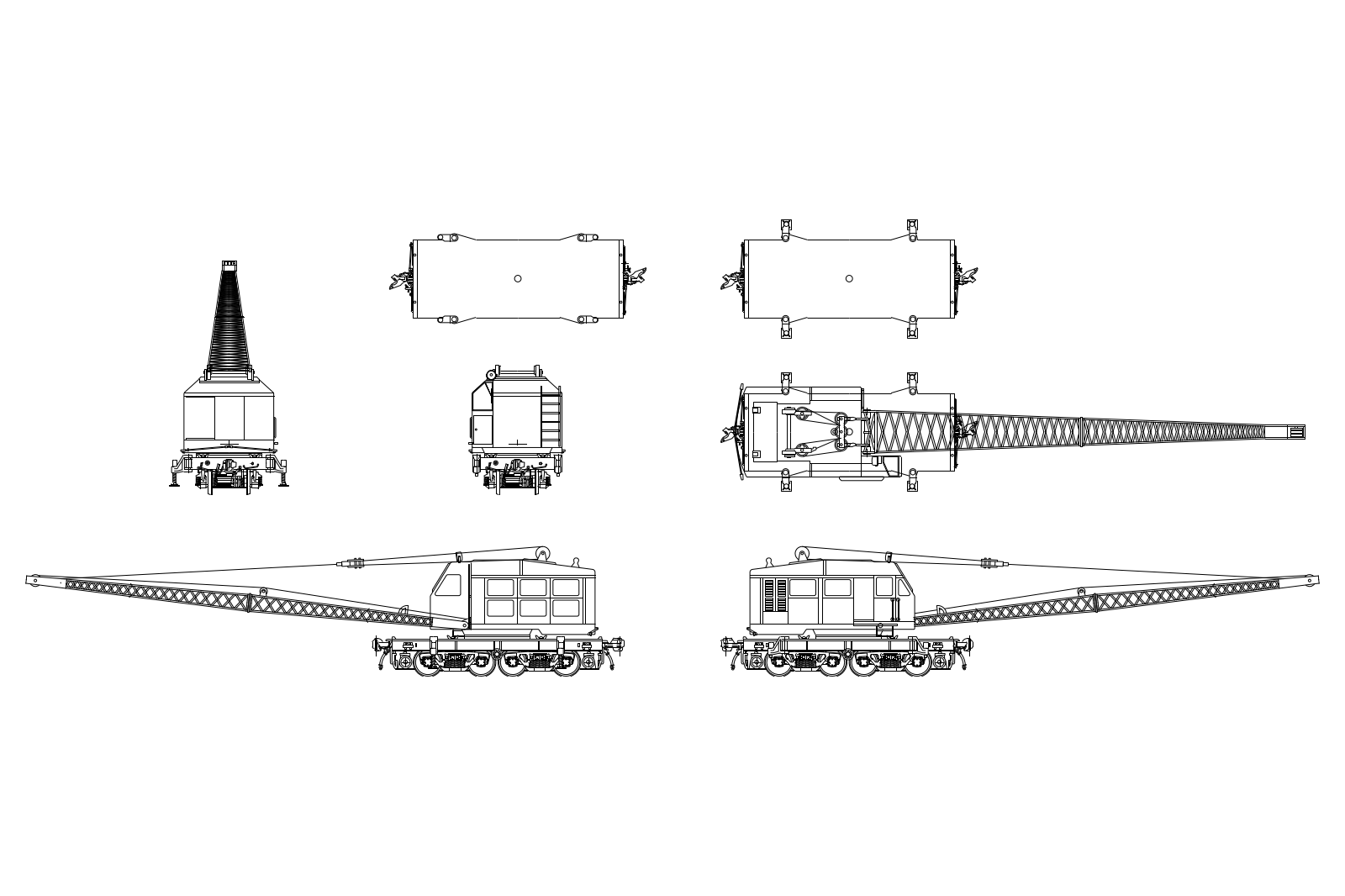 Railroad crane