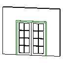 Double Door Glass