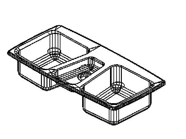 Kohler - K-5914 Trieste Kitchen Sink — preview 1, by Kohler (RevitCity, CC0)