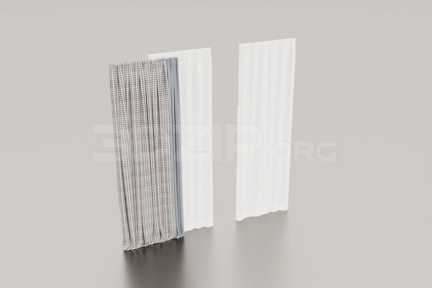 Curtains — preview 1, by Kha Vi (3dzip, CC0)