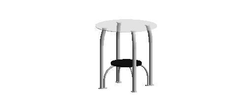 Contemporary Glass End Table