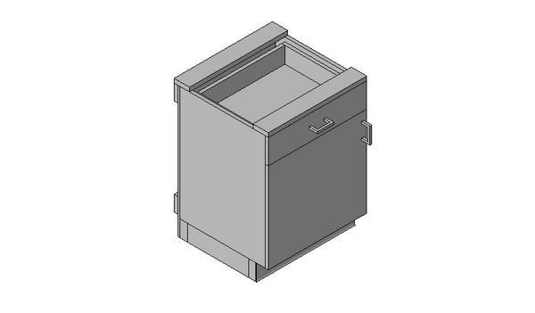 Parametric Casework - Cabinet - Base - 1 Door - 1 Drawer