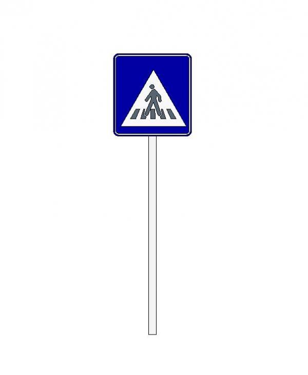 Crosswalk Road Sign