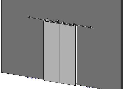 Sliding Barn Style Double Door-2
