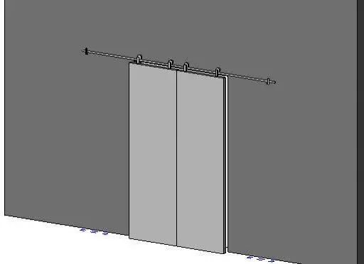 Sliding Barn Style Double Door-2