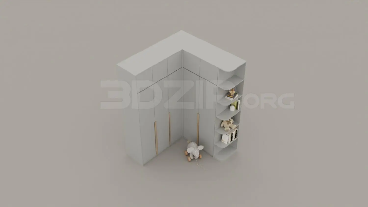 Child Wardrobe — preview 1 (3dzip, CC0)