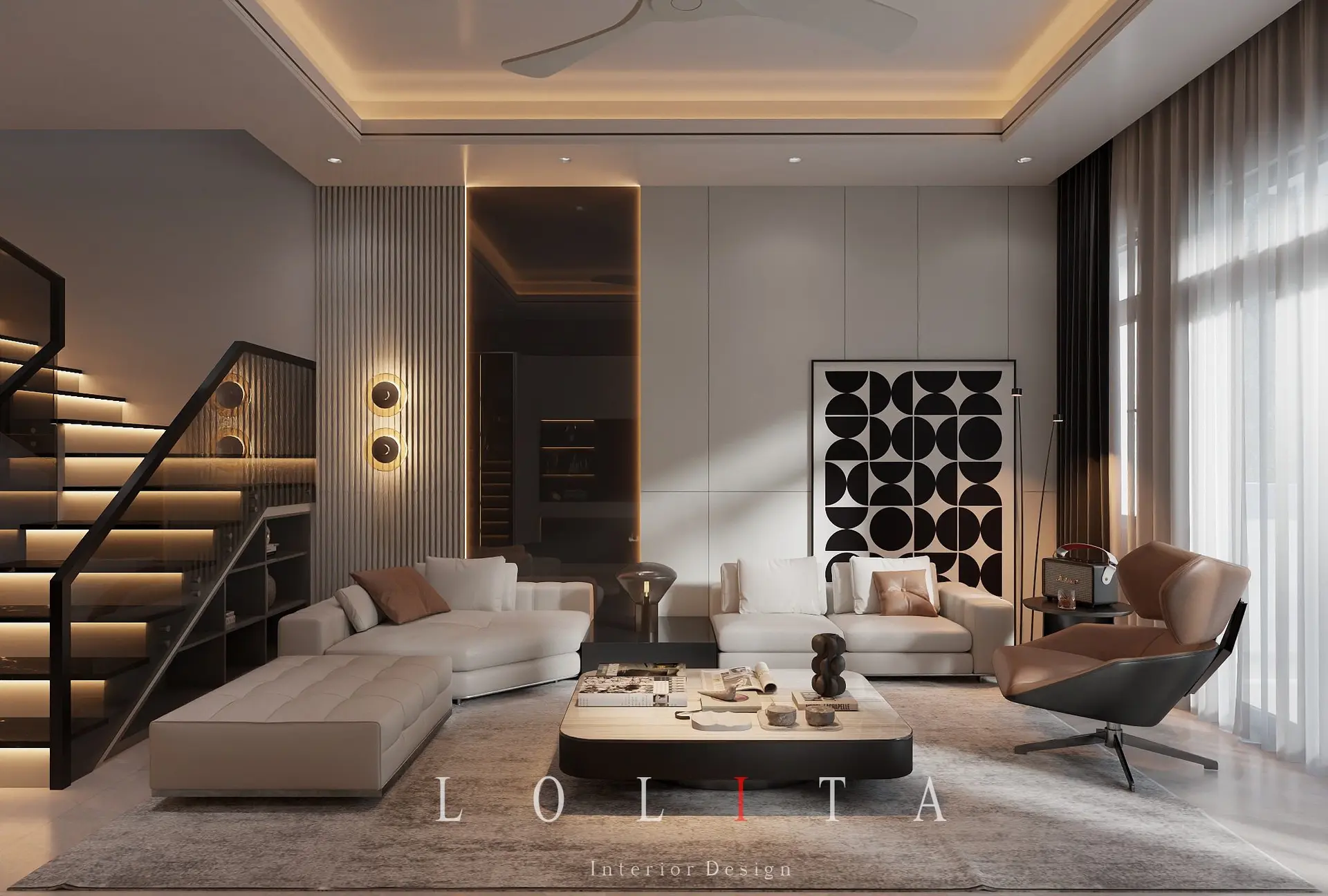 Living Room – Kitchen Interior — preview 1, by Thanh Cong (cgtips, CC0)