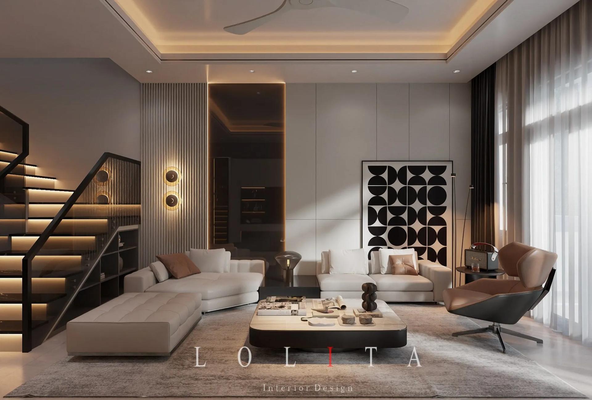 Living Room – Kitchen Interior