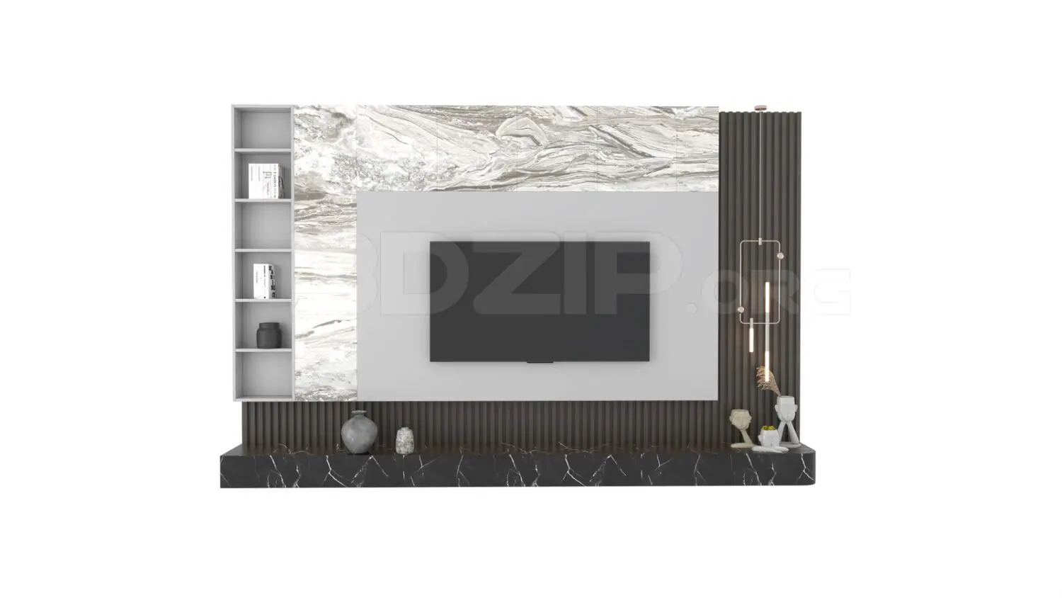 TV Cabinet — preview 1 (3dzip, CC0)