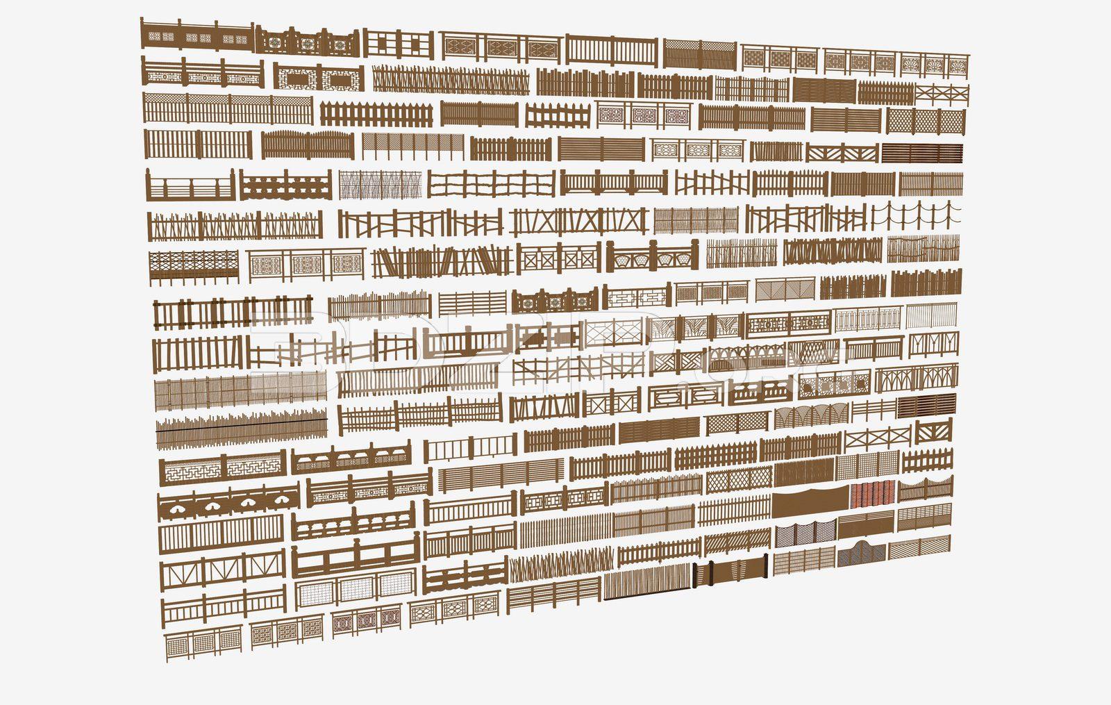 Stair Railings And Balconies — preview 1 (3dzip)