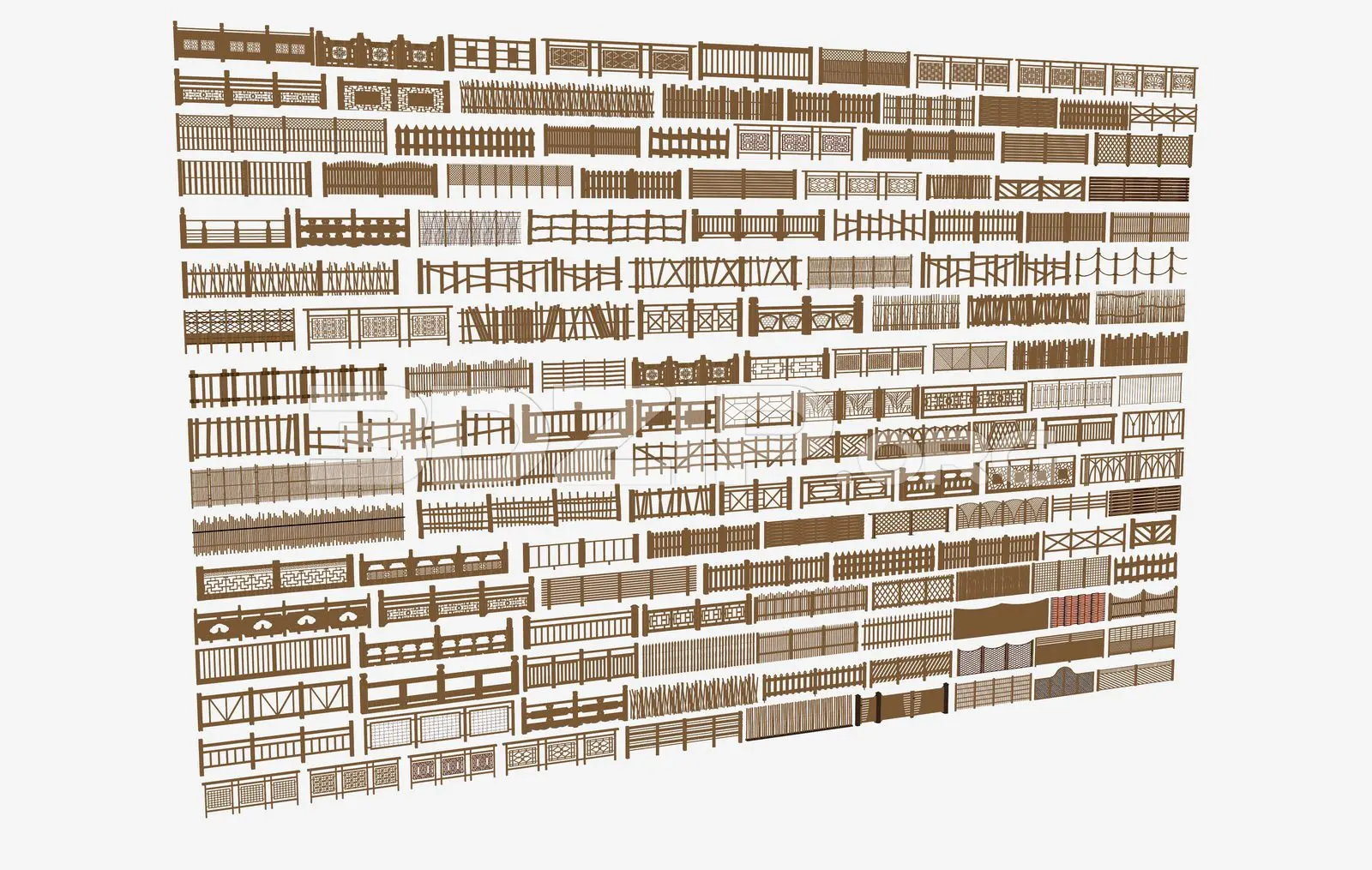 Stair Railings And Balconies — preview 1 (3dzip)