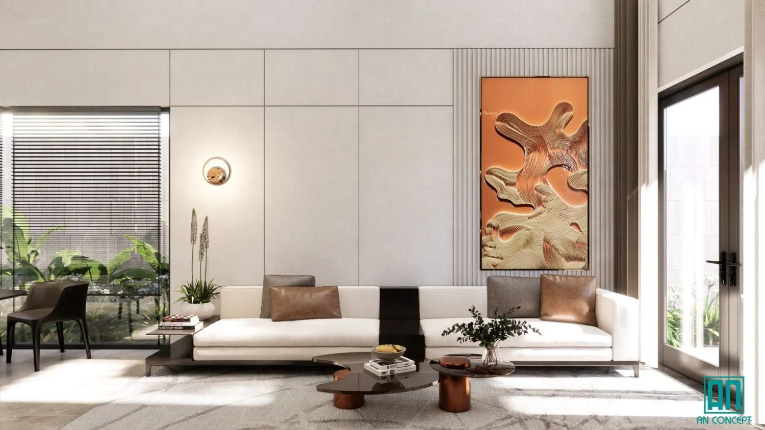 Living Room – Kitchen Interior