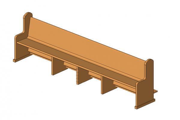 Church Pew - Parametric
