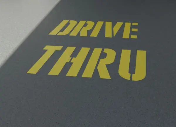 Mcdonalds Drive Thru Lettering For Site