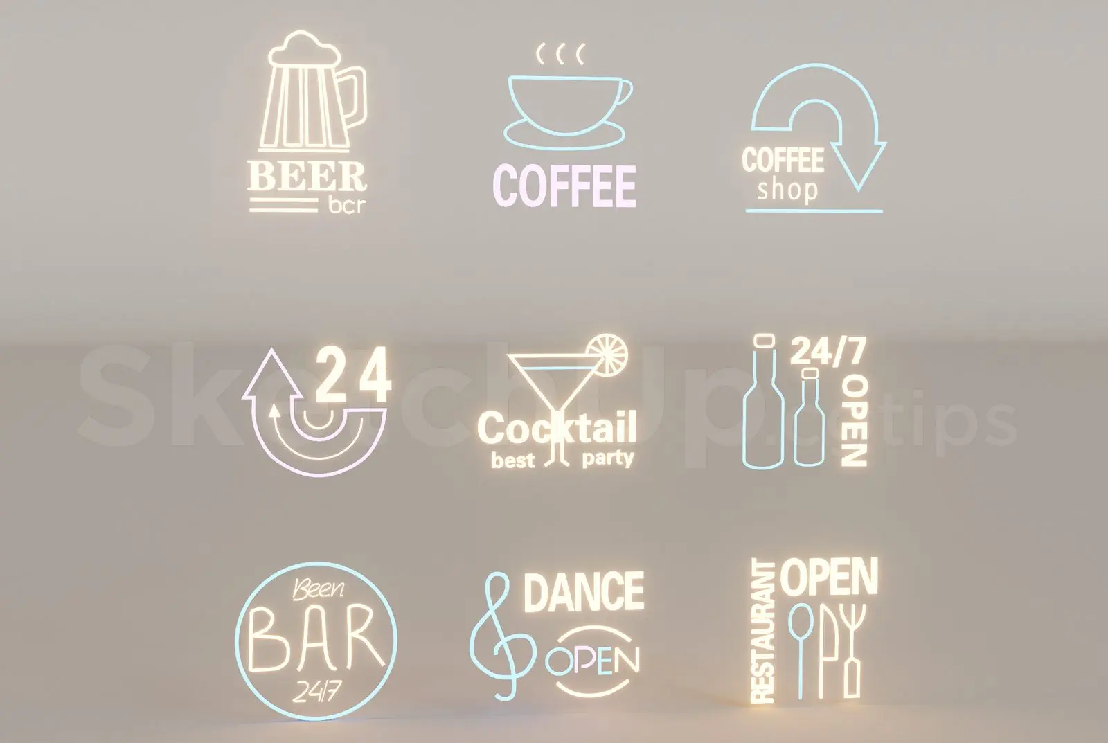 Neon Light Set