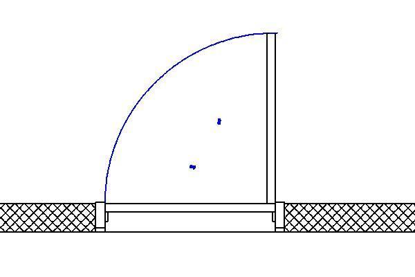 Flush Single Door - Adj Swing