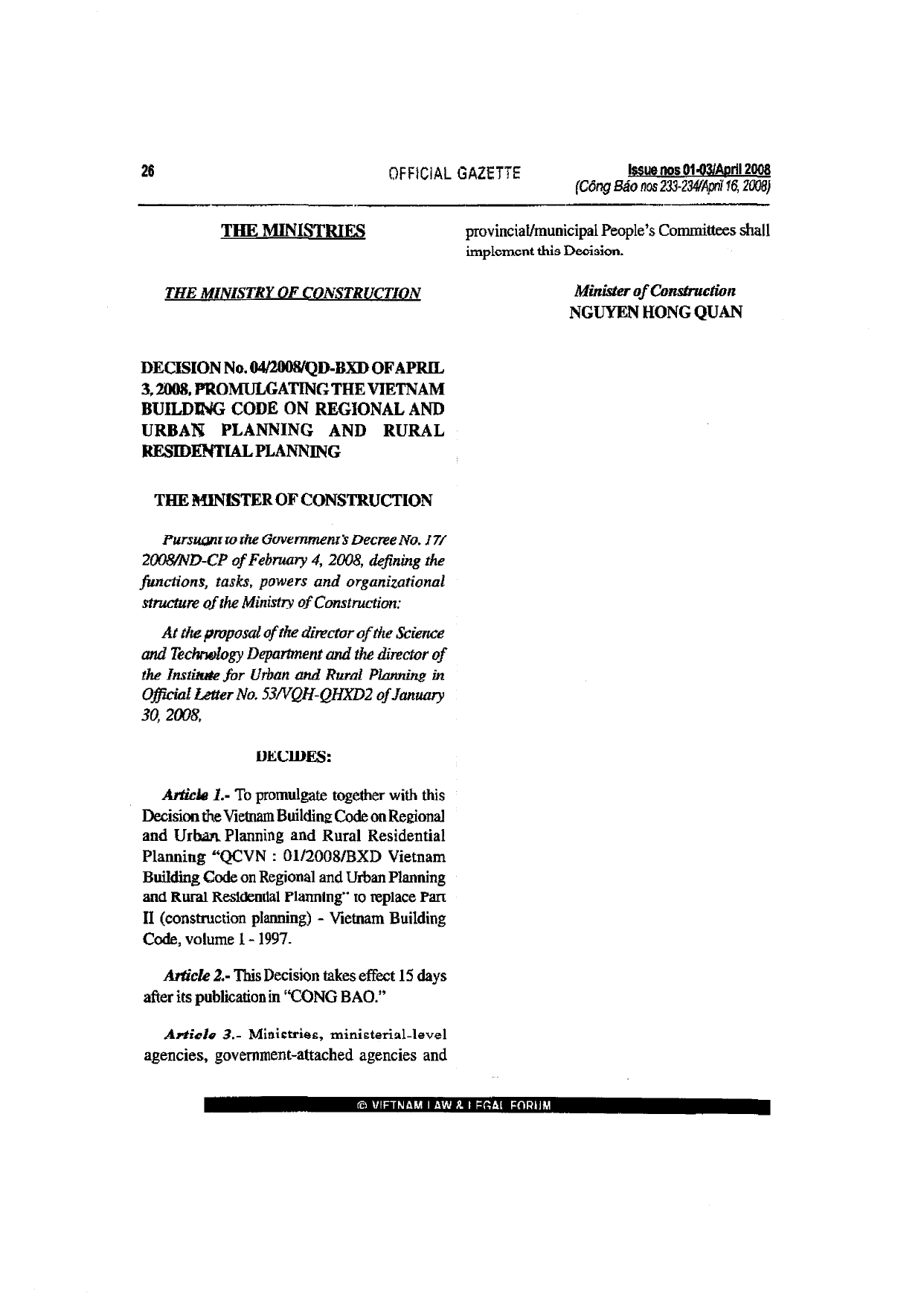 Vietnam Building Code — Natural Physical & Climatic Data