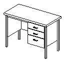 Office Desk — preview 1, by Admin (RevitCity, CC0)