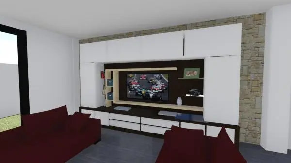 Aparador De Salon Moderno Con Tv