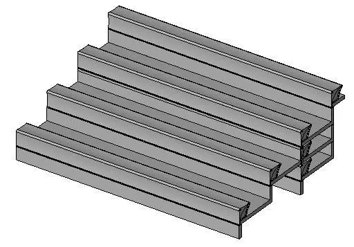 Telescoping Bleachers — preview 1, by ThatGuy (RevitCity, CC0)