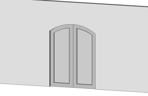 Door Double Arch Glass