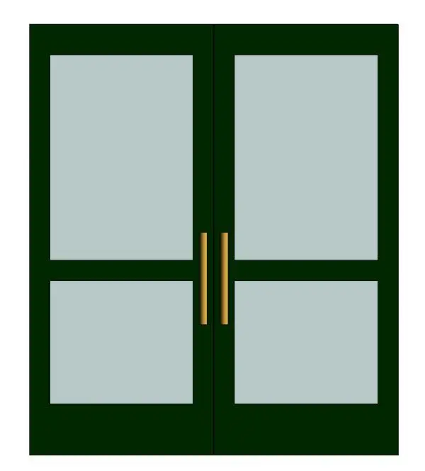 Storefront Double Door w Hardware