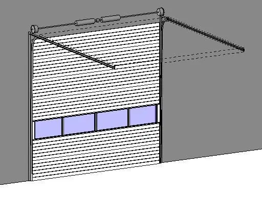 Clopay Commercial Sectional Overhead Garage Door - Model 3715
