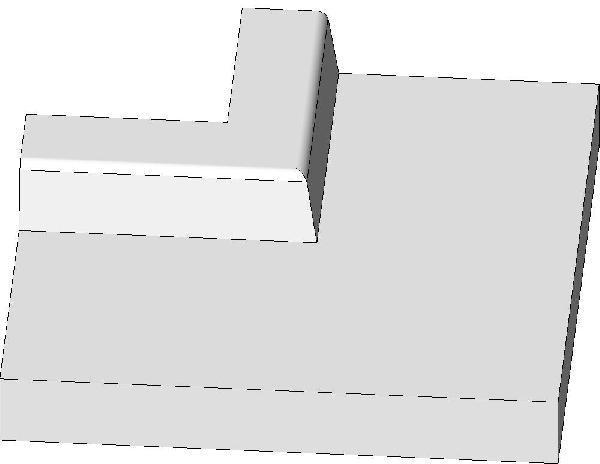 Curb with Gutter Corner Exterior