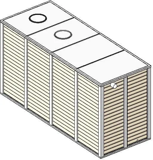 Tank UniqueModular 4Bay 5500Litre — preview 1, by Peter Latemore (RevitCity, CC0)