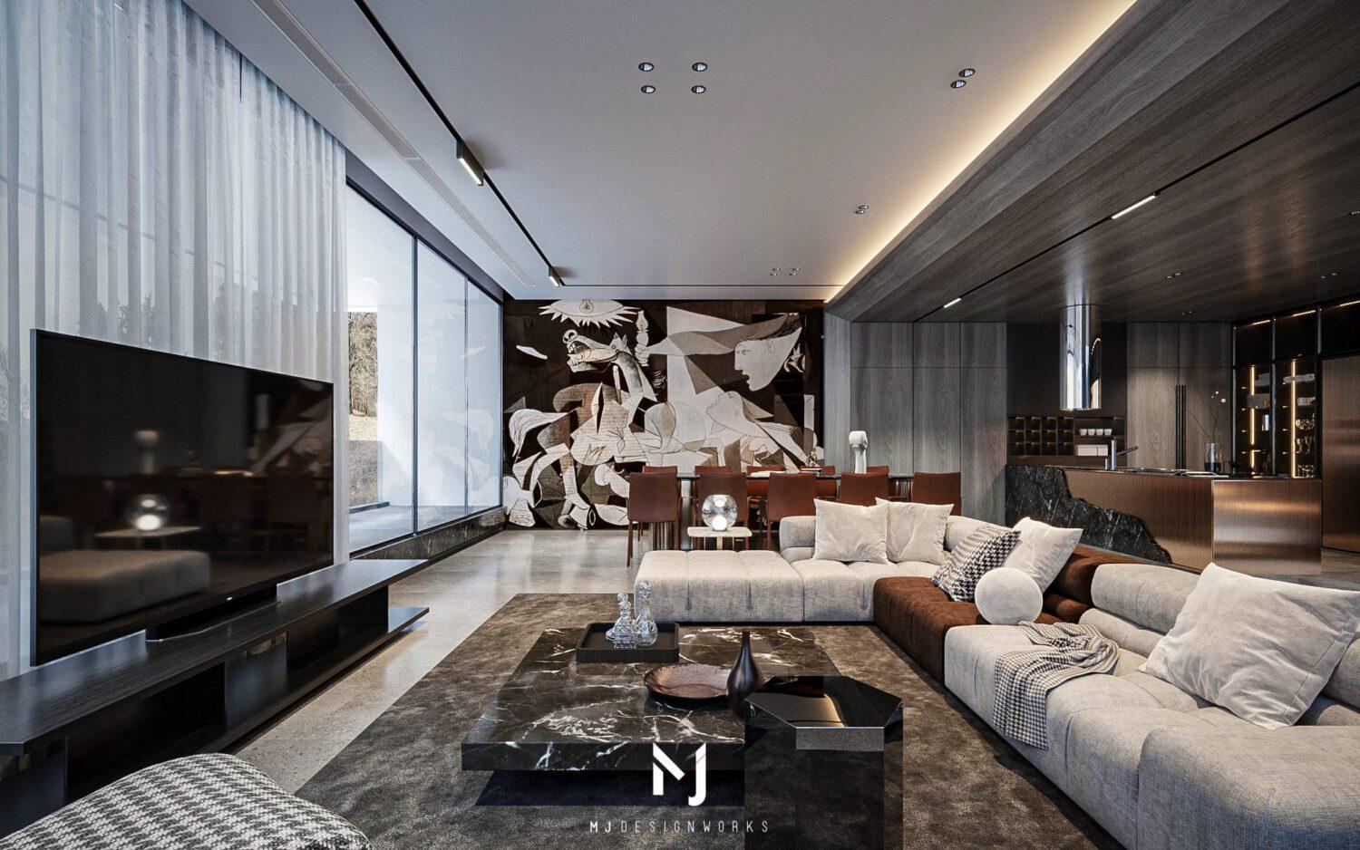 Living Room -Kitchen Interior