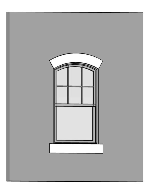 Arched DH Window - flex gril