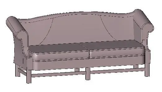 Ashford Sofa — preview 1, by MRYAN (RevitCity, CC0)