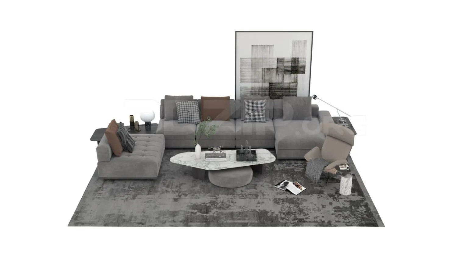 Sofa — preview 1 (3dzip, CC0)