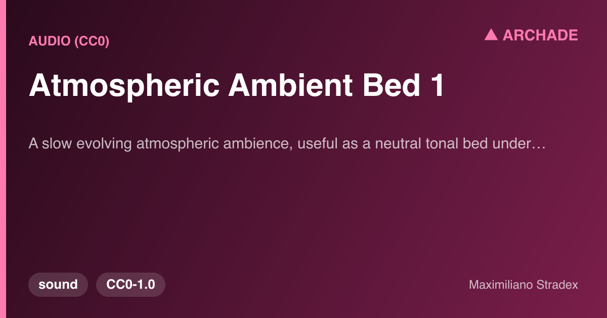 Atmospheric Ambient Bed 1