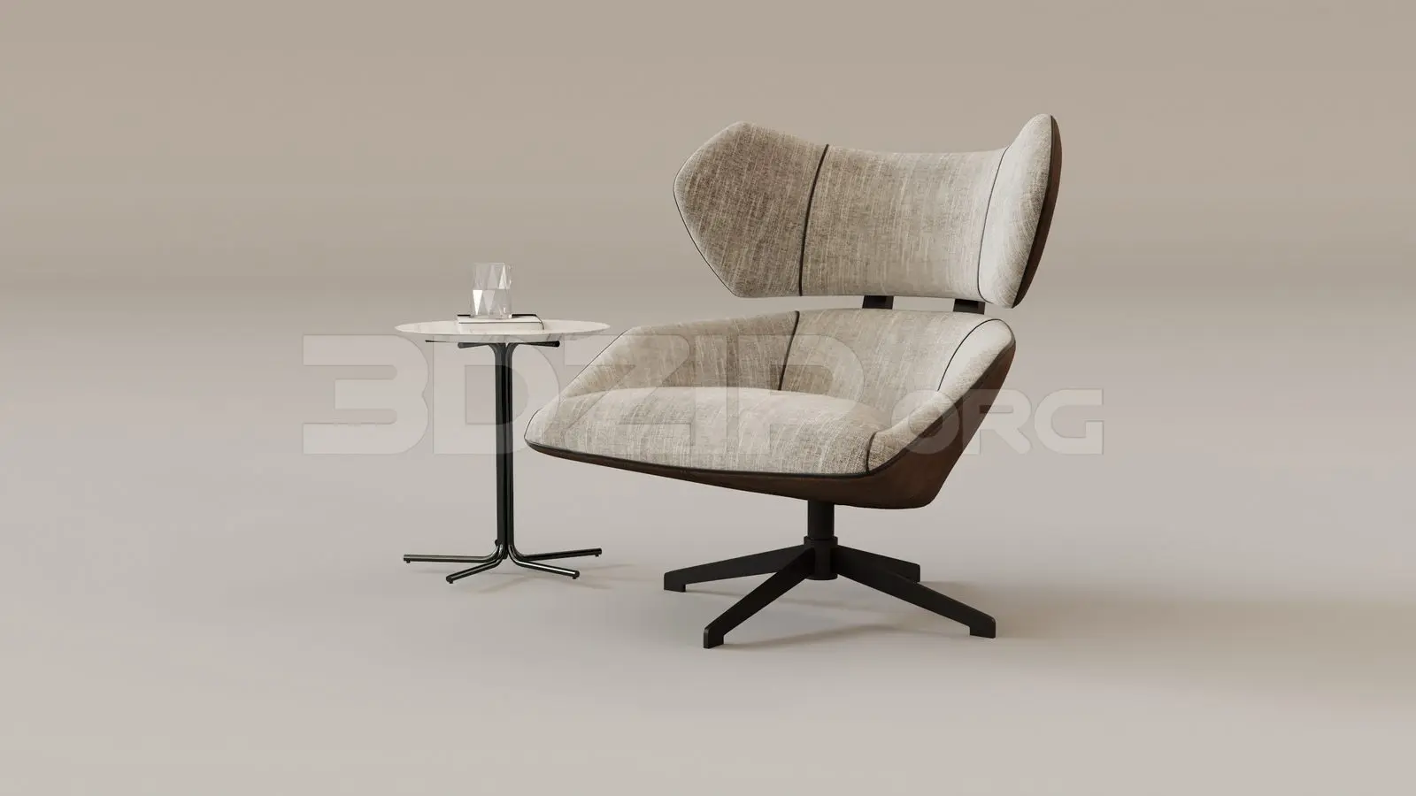 Armchair — preview 1 (3dzip, CC0)