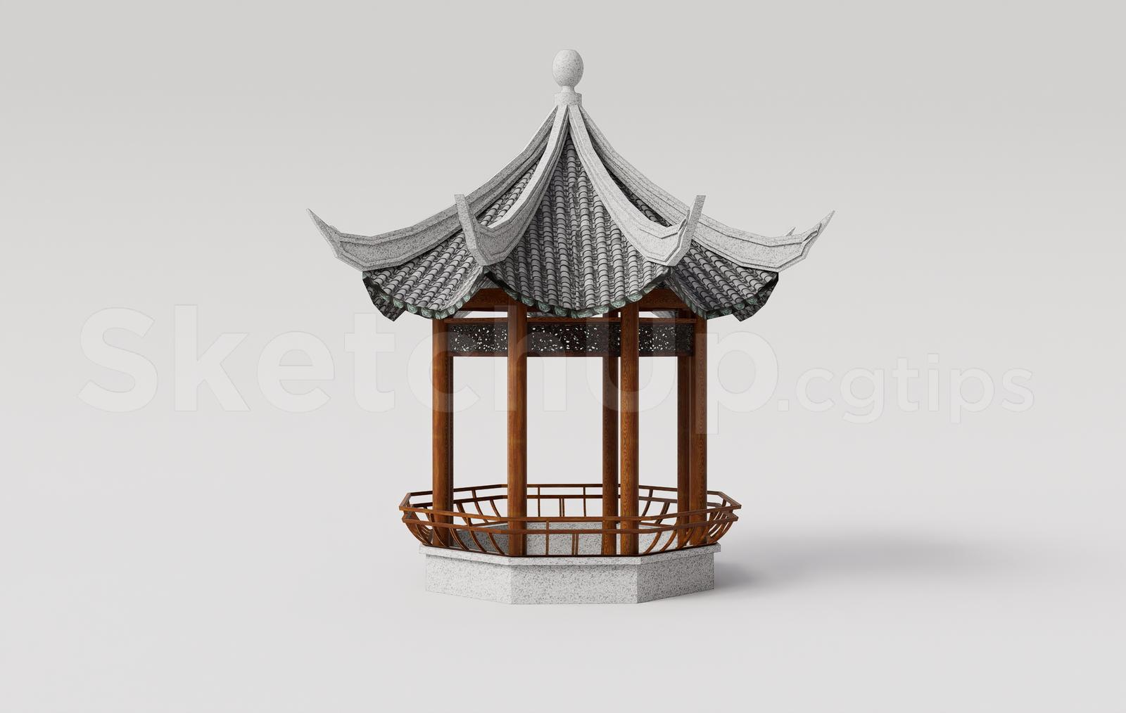 Traditional Asian Gazebo