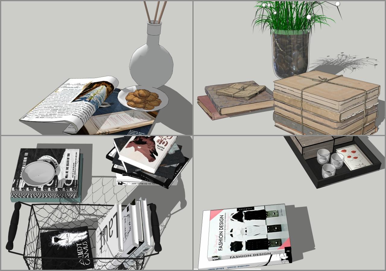 Combo Books on Table