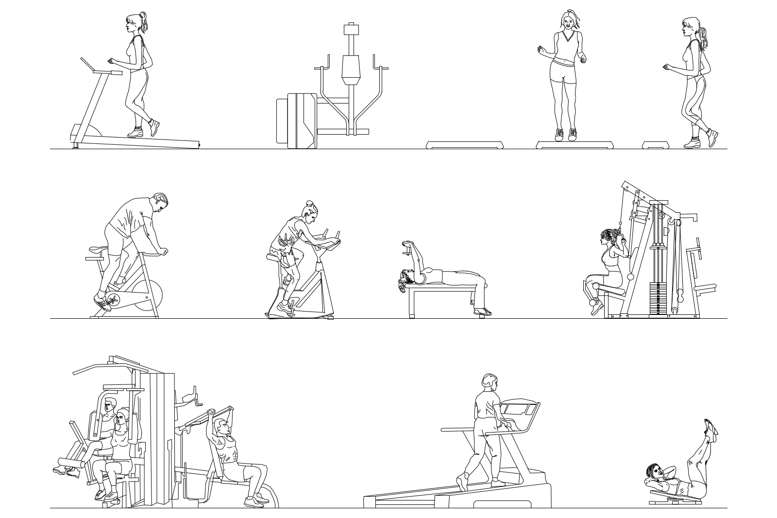 People in gym