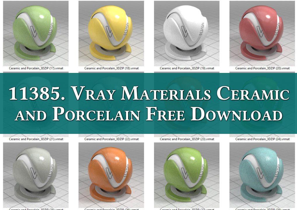 Vray Materials Ceramic and Porcelain