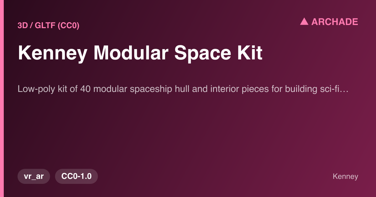 Kenney Modular Space Kit — preview 1