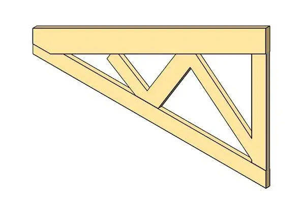 Jack Truss-Medium Span-Two Cut Plumb