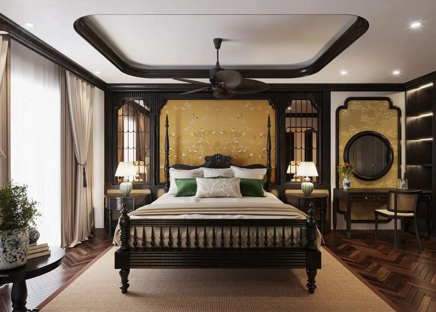 Indochine Master Bedroom Interior