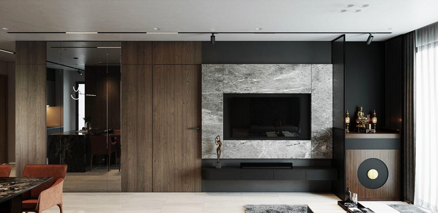 Living Room – Kitchen Interior