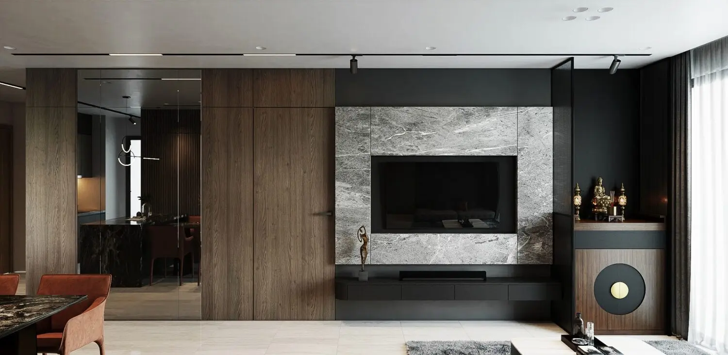 Living Room – Kitchen Interior