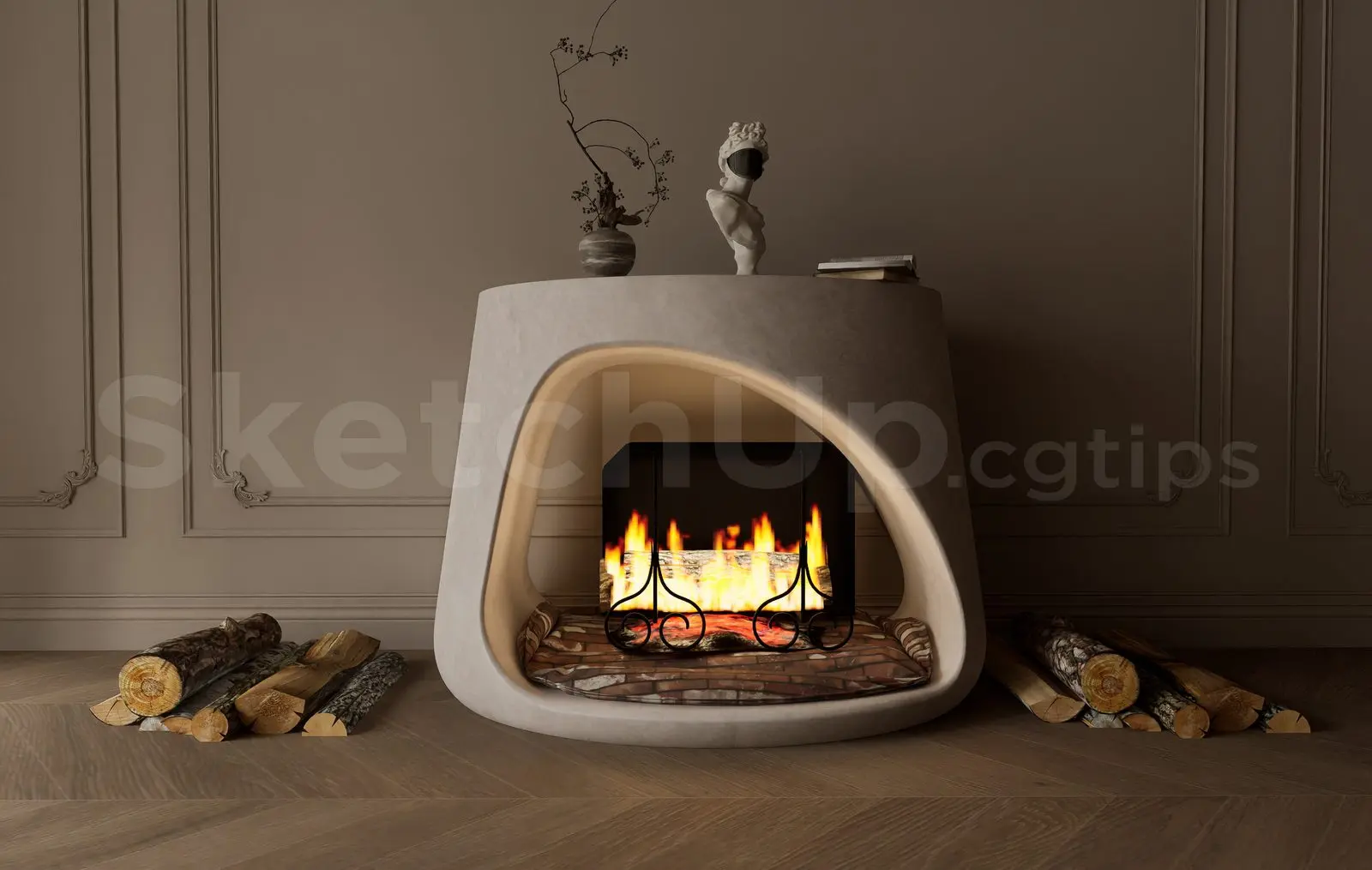 Fireplace — preview 1 (cgtips)