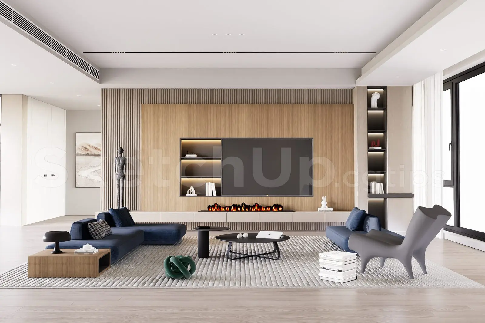 Living Room Interior — preview 1 (cgtips, CC0)